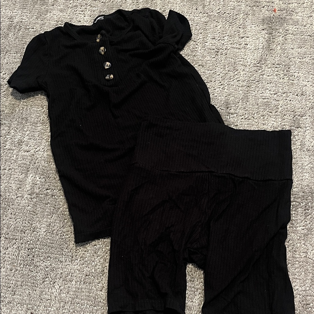 Lou Lou & Company Black Kids Pajama Set